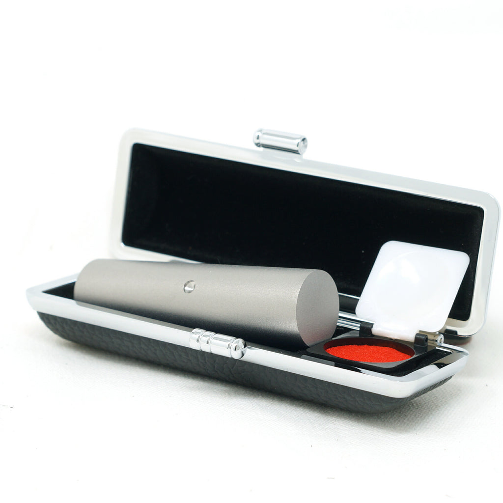 法人印鑑 銀行印 16.5〜18mm チタン 目印付き 石アタリ