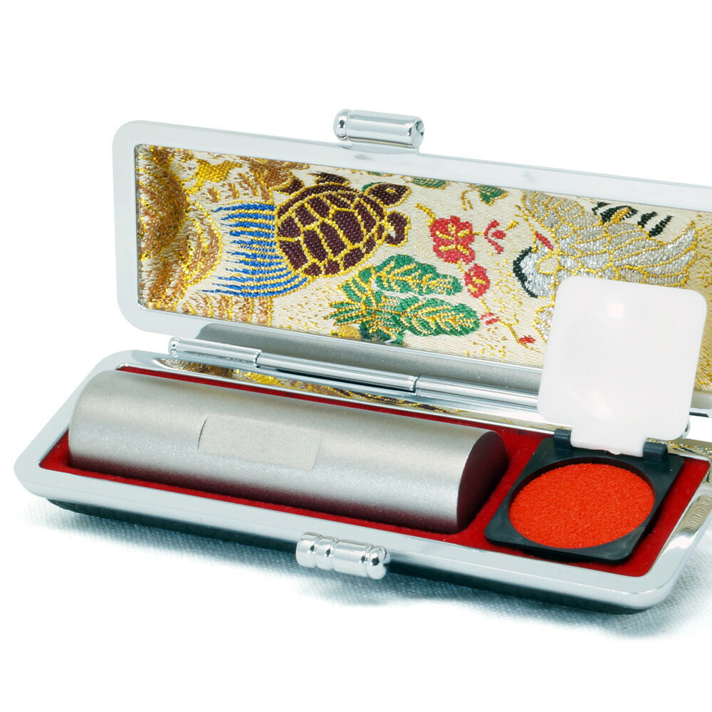 個人印鑑 実印 選べる6サイズ チタン 目印付き 平アタリ