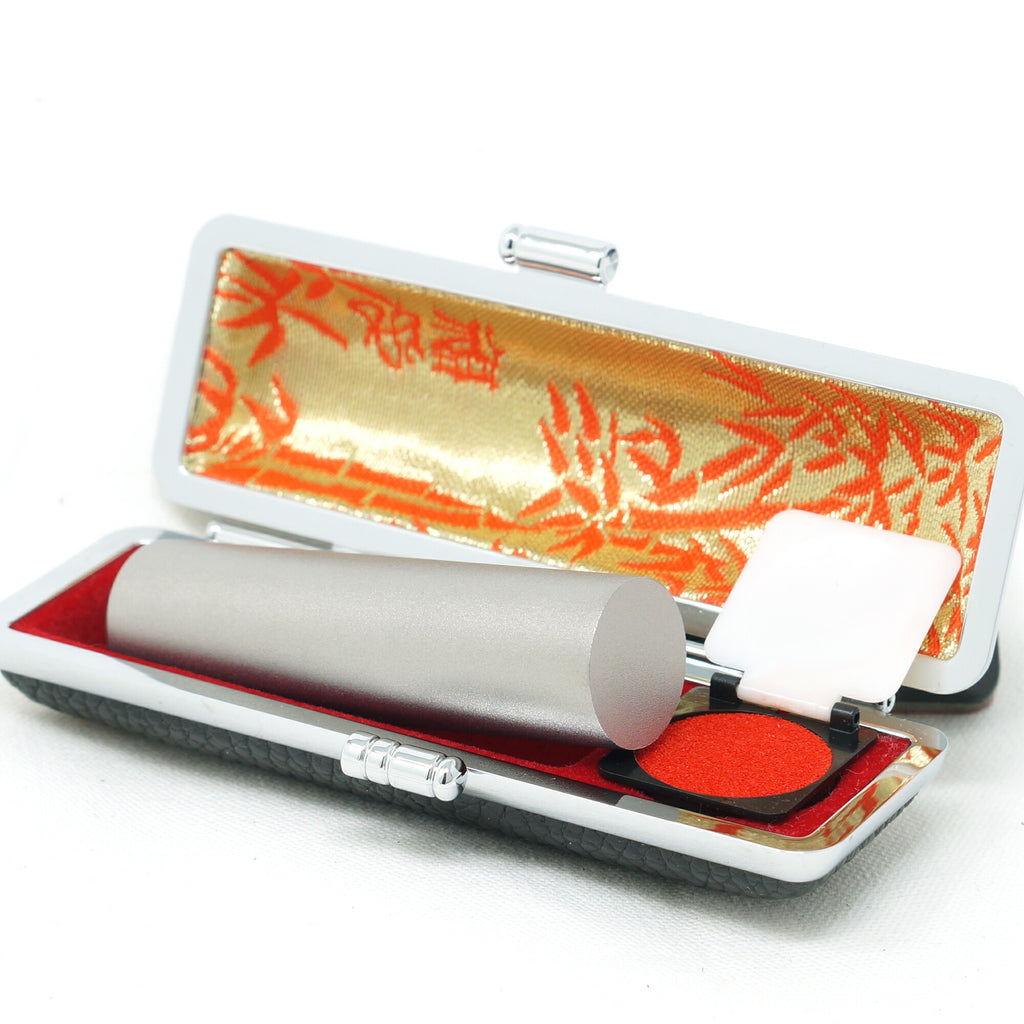 法人印鑑 銀行印 16.5〜18mm チタン 目印付き 石アタリ