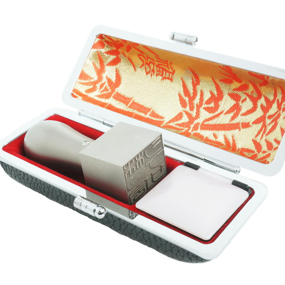 法人印鑑 角印 21~24mm チタン 目印付き 石アタリ