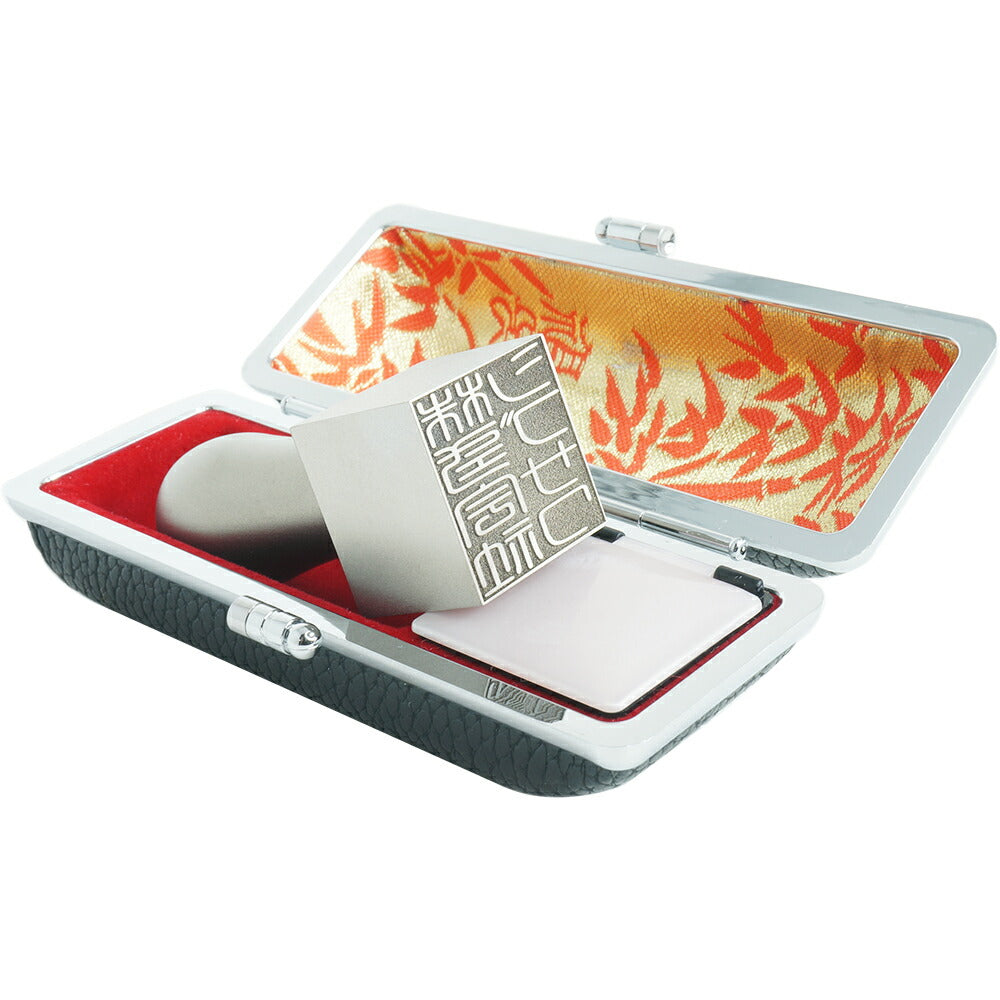 法人印鑑 角印 21~24mm チタン 目印付き 石アタリ